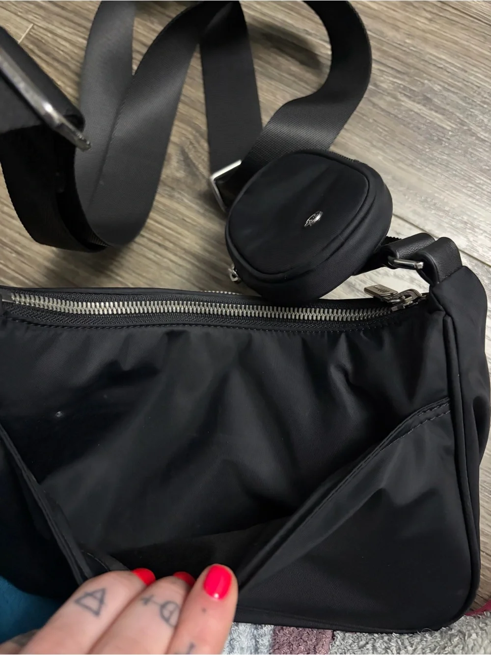 NWOT Lululemon Crossbody with Nano Pouch (Black)